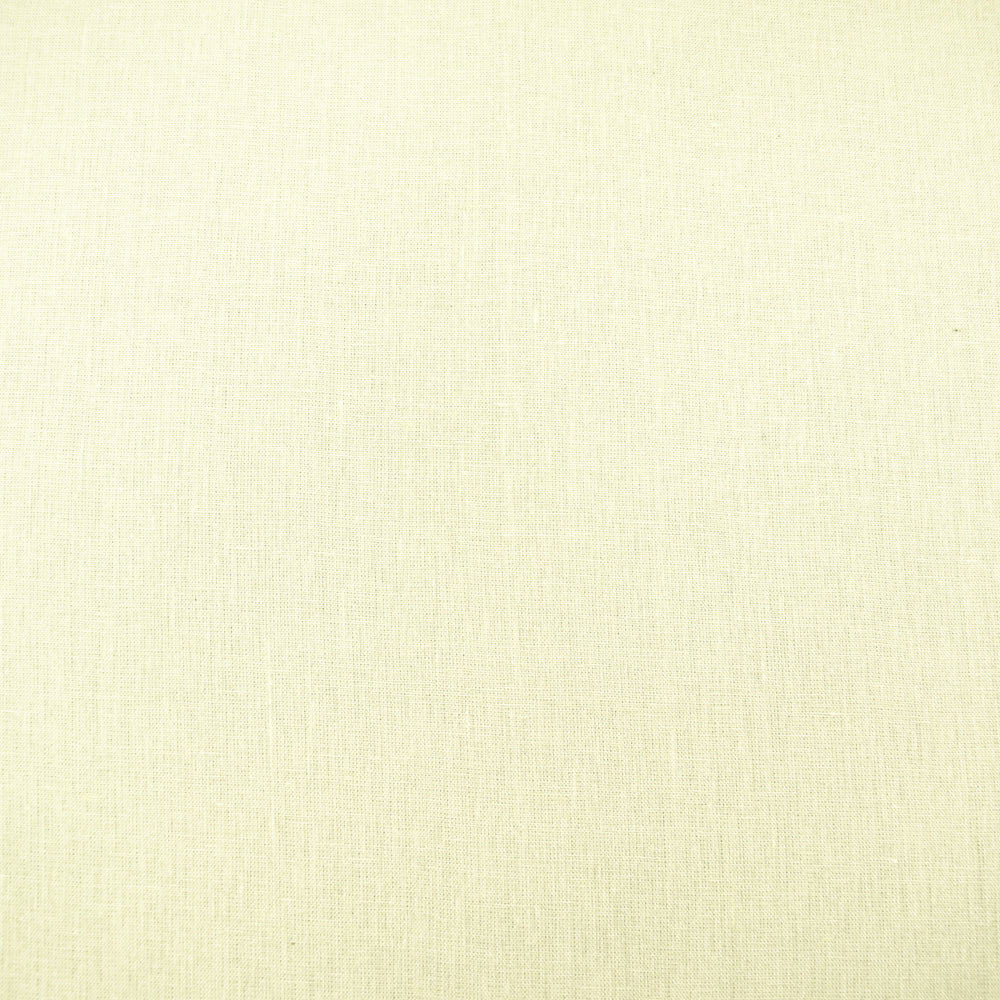 Off-White Linen Solid Woven Fabric - Image 3