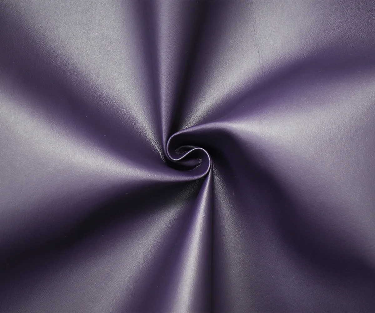 Purple Majilite Faux Leather Upholstery Fabric - Image 3